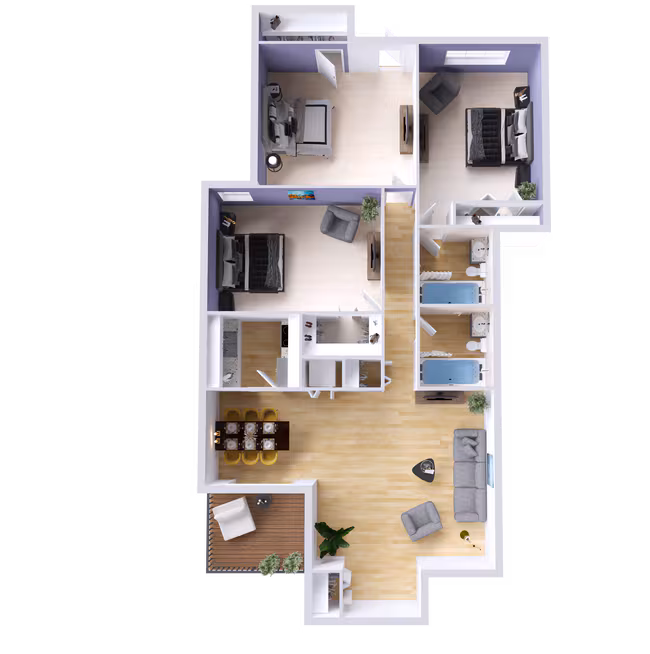 Unit 1940B 1918B floor plan
